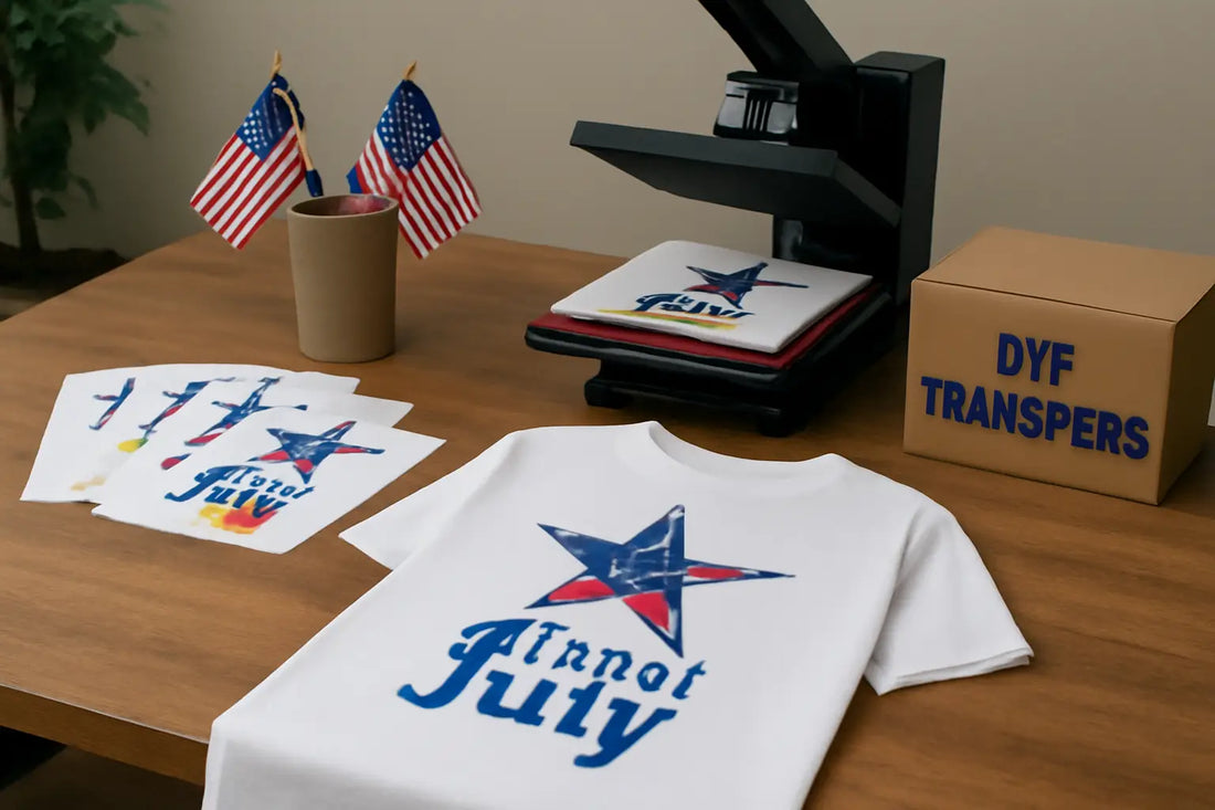 4th of July Custom Apparel with DTF Transfers