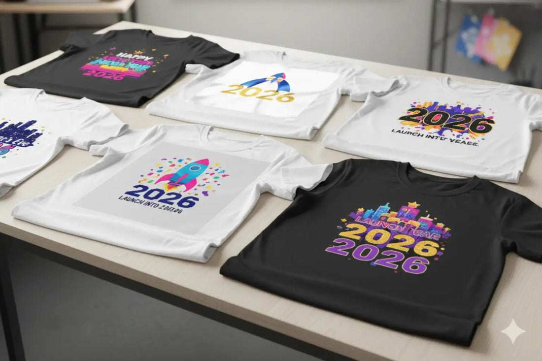 Best-Selling New Year DTF Transfer Designs for T-Shirts & Hoodies