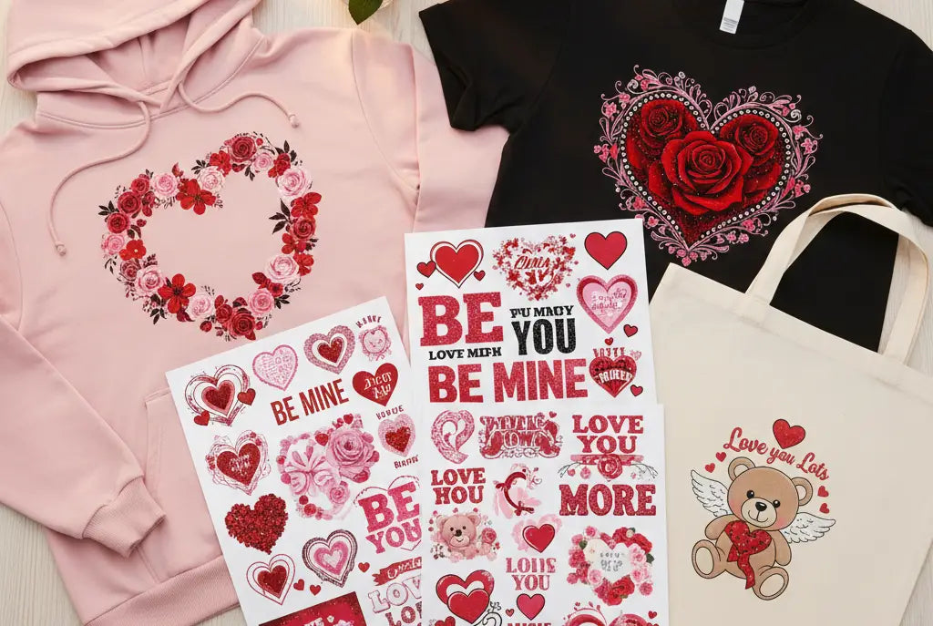 Best-Selling Valentine’s Day DTF Transfer Designs for T-Shirts & Hoodies