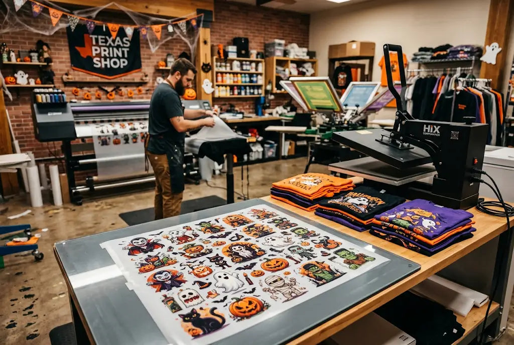 Best Halloween DTF Gang Sheet Designs for Bulk Shirt Orders in DFW