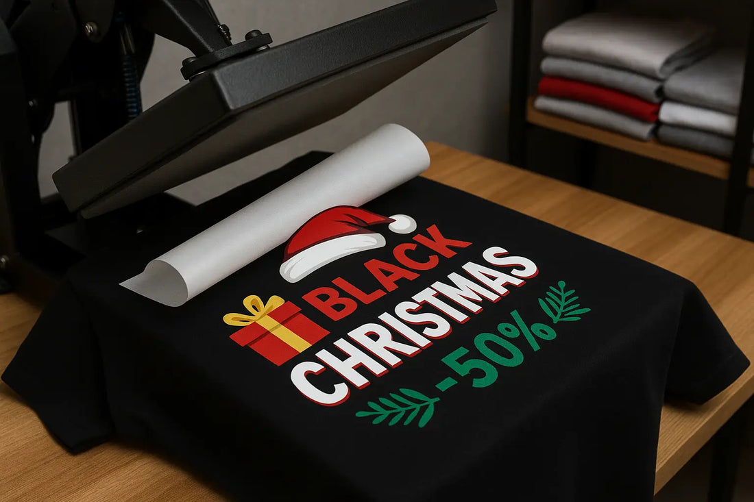 Creative Holiday Merch Ideas: Combine Black Friday & Christmas DTF Designs