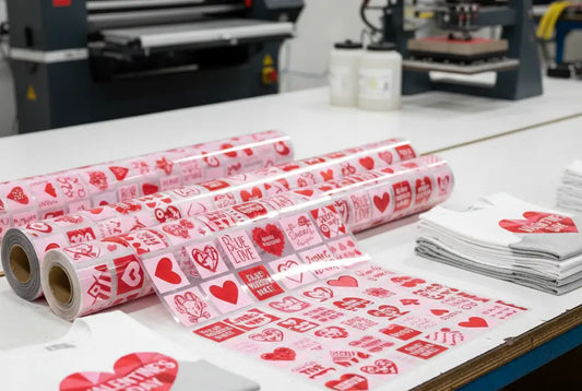 Valentine’s Day DTF Gang Sheets for Bulk Apparel Orders
